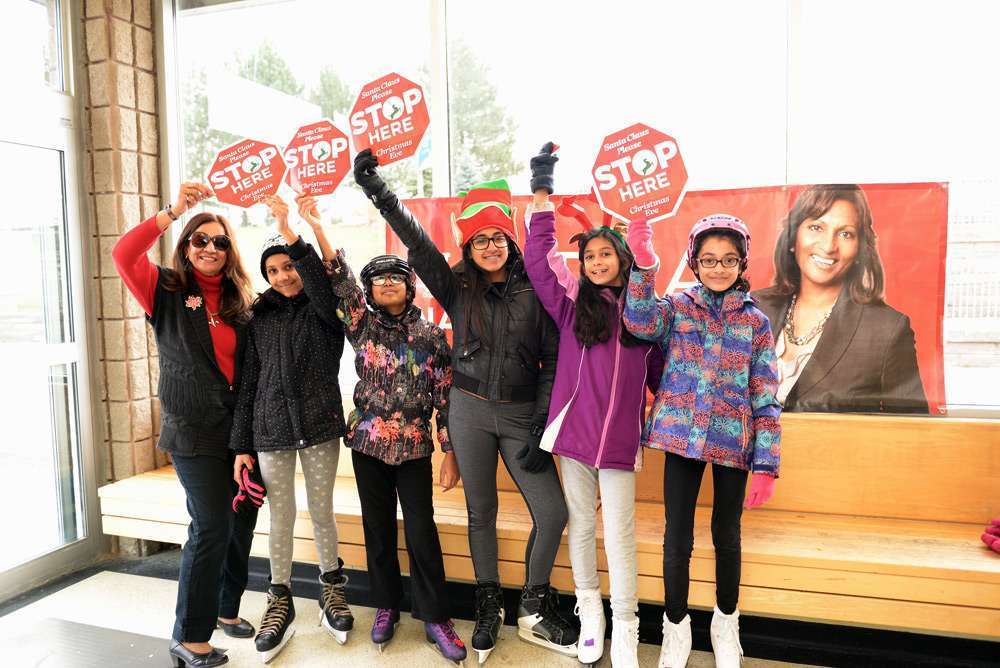 Indira Naidoo-Harris hosts Family Fun Skate