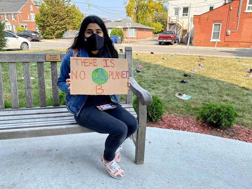 Milton hosts Shoe Strike as part of Global Day of Climate Action
