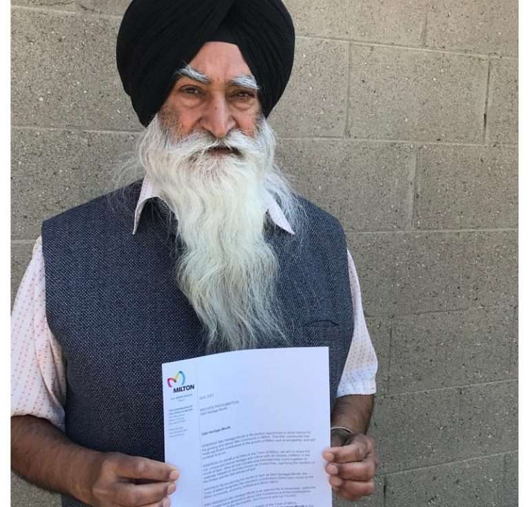 Sikh Heritage month proclaimed in Milton.